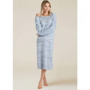 NWT SOFTIES Women Marshmallow Blue Sweater Midi Maxi Dress Cozy‎ Sz Small Medium